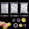 Tattoo Ink Caps Small, Urknall 300pcs Tattoo Ink Cups Mixed Size Tattoo Cups Tattoo Ink Holder Containers Tattoo Caps 100 Small 100 Medium 100 Large for Tattoo Ink