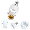Gadpiparty B27 Induction Lamp Holder Pir Light Bulb Adapter Sensor Socket Fence Post Brackets Motion Sensor Lamp Socket Motion Sensor Light White Adjustable Screw Pc E27