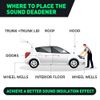 Car Sound Deadener Mat Proofing Thick Insulation Material  Noise 60"*40''