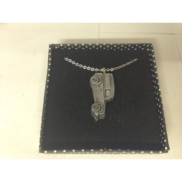 Defender 3D PENDENT ON Silver Platinum Plated Necklace Handmade 18 INCH ref115