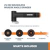 Worx MAKERX WX741L.9 20V Angle Grinder (Tool Only)