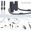 YMTHamaz3 Camera Neck Strap Thin Leather/Binoculars Strap Black