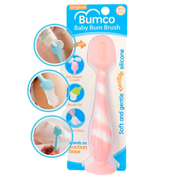 Bumco Diaper Cream Spatula - BPA-Free Diaper Bag Essentials, Soft Butt Spatula Baby, Mom-Invented Butt Paste Spatula, Bumco Diaper Cream Spatula, Flexible Diaper Cream Applicator, Bumco Baby Bum Brush