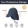 ECOSUMA 2 Pack Toddler Swim Hat 2-4T Gray/Navy