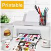 Glossy Printable Vinyl Sticker Paper for Inkjet Printer  5 Sheets 8.5"x11"