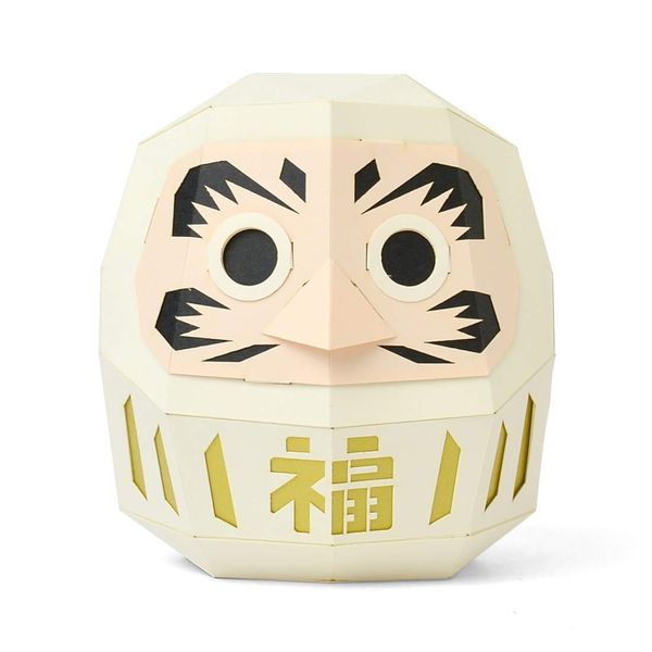 Bog Craft KAKUKAKU Design Accessory Daruma White S