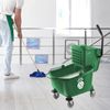26 Quart Commercial Mop Bucket with Side Press Wringer, Green