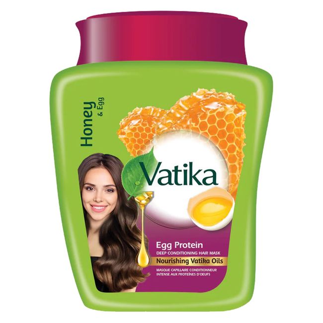 Vatika Naturals Egg Protein Deep conditioning Hair Mask - 500 g | Goodness of Natural Egg | Conditions, Repairs, Strengthens