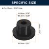 uxcell 6pcs Black Plug Hole 14mm/0.55" Hole Suitable Waterproof Rubber Button Plug H15