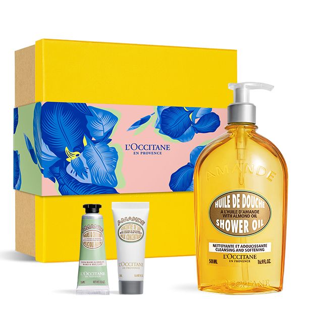 [Gift] Almond shower oil 500ml set (hand cream &amp; milk concentrate included)