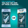 Degree Men Advanced Antiperspirant Deodorant Everest 2 Count 72-Hour Sweat and Odor Protection Antiperspirant For Men With Body Heat Activated Technology 2.7 oz
