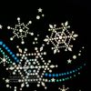 [supanguru] Sequin Motif (Snowflake Streamlined Blue Series) Iron X-Large Size