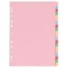 Whitebox A4 20 Part Manila Divider - Multicoloured