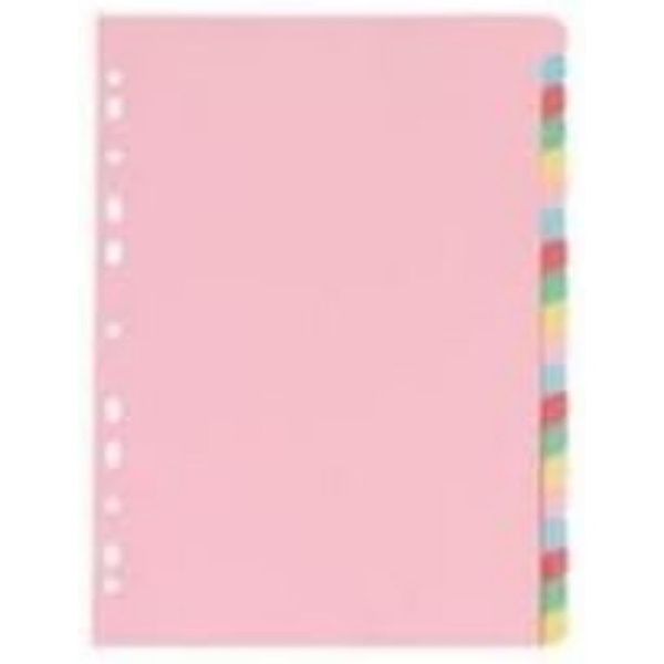 Whitebox A4 20 Part Manila Divider - Multicoloured