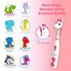 Brusheez® Kids’ Electric Toothbrush Set - Safe & Effective for Ages 3+ - Parent Tested & Approved with Gentle Bristles, 2 Brush Heads, Rinse Cup, 2-Minute Timer, & Storage Base (Sparkle The Unicorn)