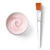 Facial Mask Brush Makeup Brushes Cosmetic Tools with Clear Plastic Handle, 5 Pack (Silver)
