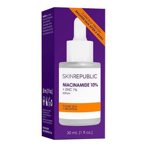 Skin Republic Niacinamide 10% +Zin 1% Serum, Helps Reduce Uneven Skin Tone, Daily Treatment, Reduces Excess Oil 30ml