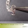 2 Solid Sterling Silver Link Lock Locking Jump Ring, 6mm x 4mm. Made in Australia. Solid 925 Sterling Silver.
