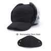 Winter Trapper Hat for Men Ushanka Russian Ski Hunting Cap Baseball Hat with Earflaps Windproof Mask Balaclava Women Warm Fur Snow Hat