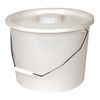 PCP Commode Bucket with Lid and Handle, Grey