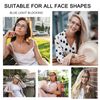 Dccdllo 5 Pack Reading Glasses for Women, Blue Light Blocking Cute Oversized Square Computer Readers Spring Hinge +3.0