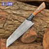 Japanese Professional Chef Kitchen Knife Custom Made- Hand Forged Damascus