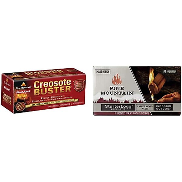 4152501500 First Alert Creosote Buster Chimney Cleaning Safety Fire Log, Large,