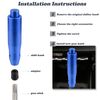 Padaodao Automatic Shift Knobs, Long Stick Knobs Shifter with Button for Most Manual Automatic Transmissions Cars SUV Trucks, Blue