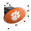 GRAPHICS & MORE Clemson University Primary Logo Oval Tow Hitch Cover Trailer Plug Insert 2"