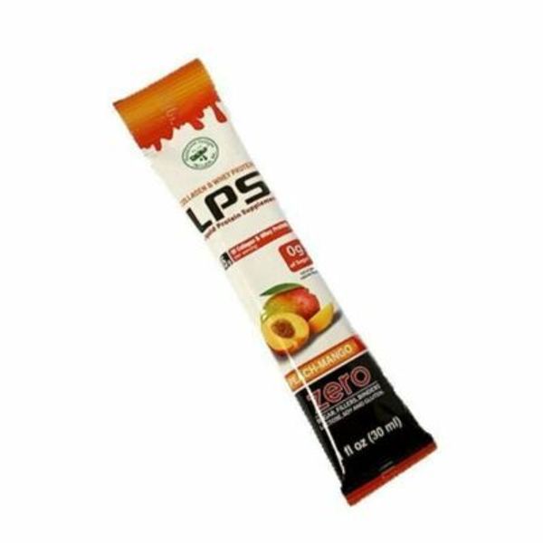 LPS Sugar Free Collagen & Whey Liquid Protein Peach Mango 1 Count Pack of 2