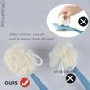Bath Body Brush Soft Bristles & Loofah (2 Pack) Back Scrubber Plastic Handle-New