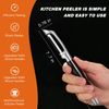304 Stainless Steel Multi-Function Kitchen Peeler - With Solid Wood Handle, Sharp & Durable Blade, Effortlessly Peels Vegetables and Fruits, Essential Kitchen Tool