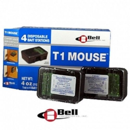 T1 Disposable Mouse Bait Station 1oz x 4 stations Bell Labs DM2411