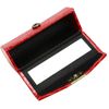 Zalati Leather Button Lipstick Case with Mirror for Gift Box Storage Box (Red)