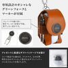 Zesty Golf Ball Case 2 Functional Player Golf Ball Pouch Green Fork Marker (White, Left Hip Mount)