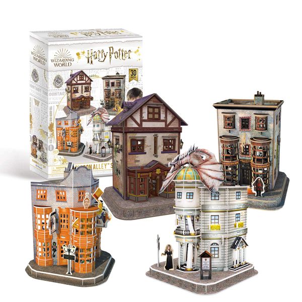 Harry Potter 7585 Diagon Alley 4 in 1 3D Puzzle Set