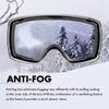 ZERO TECH BASE Compatible Replacement Lens for Smith Squad Snow Goggles Sapphire Mirror