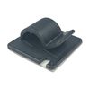 50 Pack - Self Adhesive Cable Clips 10mm Cable Management Tidy Hooks (Black)