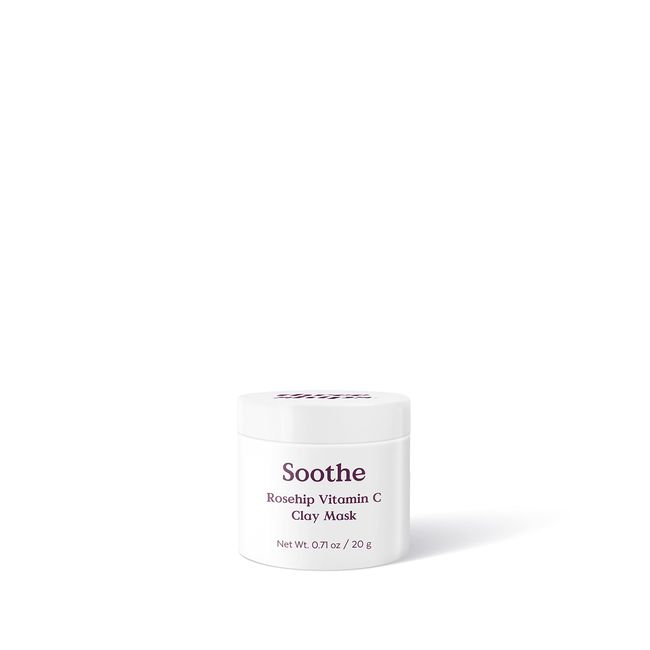 Three Ships Soothe Rosehip Vitamin C Clay Mask – As Seen on Dragon’s Den – Natural Vegan Face Treatment – Intensive Facial Skincare for Dry/Normal & Sensitive Skin, 20g