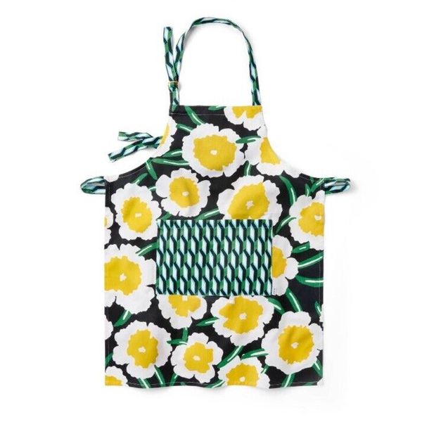 DVF for Target Arrow Geo Green Yellow Poppy Adult Cooking Apron NEW