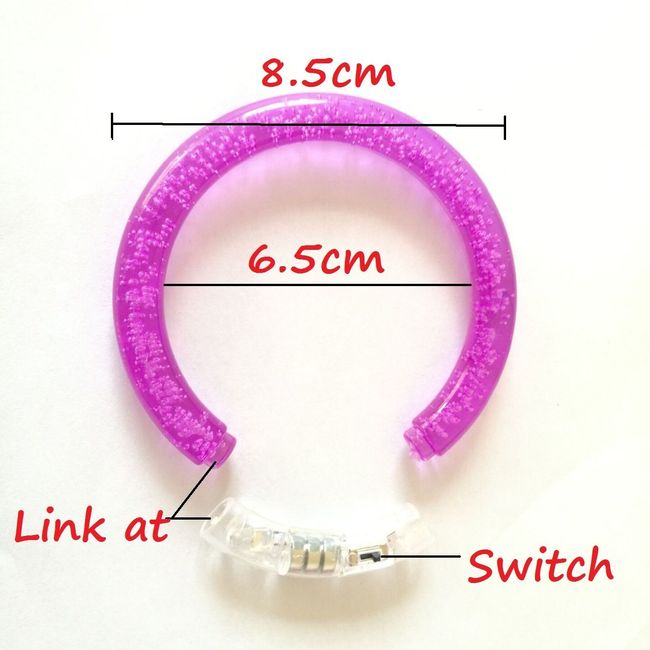 M.best 12pcs Glow Bracelets with 12pcs Spare Batteries Glow in The Dark Bracelets Toys for Party Favors