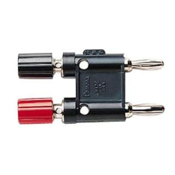 Connectors - Test - BANANA PLUG DBL 15A SCREW BLK & RED - 1286