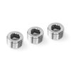 ChillWaves 304 stainless steel Pipe Fitting, Internal Hex Head Socket Pipe Plug Fitting，1" NPT Male，Thread Adapter(3-PACK)