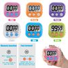6 Pack Multi-Function Electronic Timer - Magnetic Digital Timers Big LCD Display The Loud/Silent Switch Countdown Timer Extensively Use in Break Time, Cooking,Gym, Meeting, Classroom