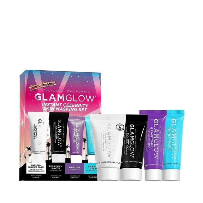 GLAMGLOW Instant Celebrity Skin Masking  Travel Size Set New In Box