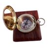 Handmade Brass Push Button Direction Compass POCKET COMPASS with Rose Wood Box. C-3191