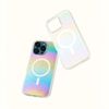 PopSockets iPhone 16 Plus Case Compatible with MagSafe, Phone Case for iPhone 16 Plus, Wireless Charging Compatible, Case Only, Cute Shimmer