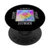 Trippy Alien | Sorry, I Don't Speak Human | Language PopSockets Swappable PopGrip