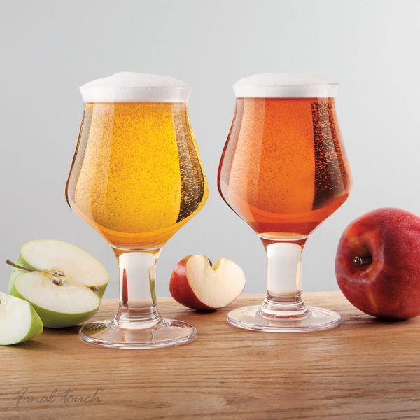 Final Touch Hard Cider Glasses Stemmed Cider Glass Set of 2 475ml GG5018