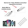 Tek Styz Pro Stylus Capacitive Pen Upgraded Works for Raspberry Pi Zero W with Custom High Precision Touch Full Size 3 Pack! (Silver)